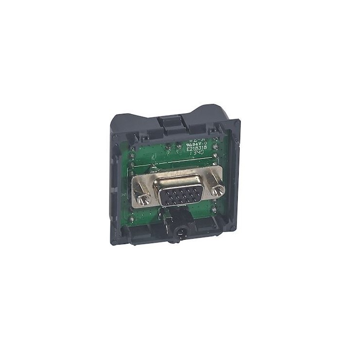 Legrand Céliane - Prise HD15 femelle et jack 3,5mm à connecter - Réf : 067319
