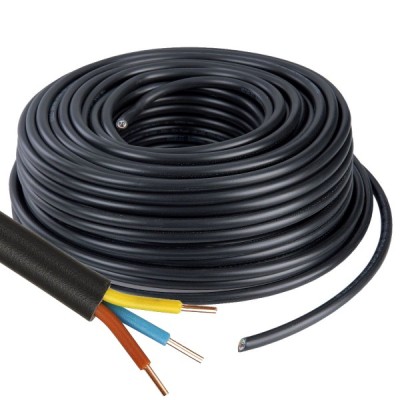 Câble U1000 R2V CU (Rigide) - 3G2.5 mm² - Couronne de 50m - Réf : 026704