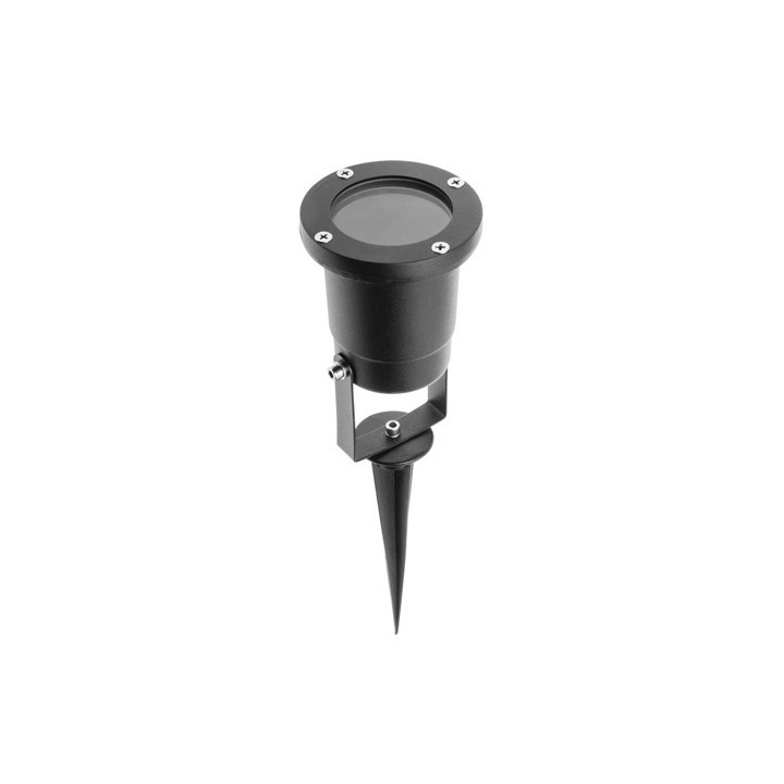 Krisane - Projecteur piquet - IP65 - GU10 (sans ampoule) - noir - réf : KRI30120