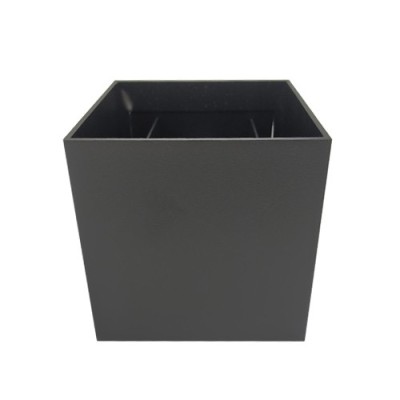 Krisane - Applique murale carrée LED - 2x 3W COB (LED non fournie) - IP54 - noir - réf : KRI30135