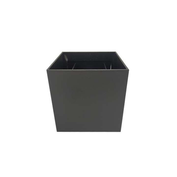 Krisane - Applique murale carrée LED - 2x 3W COB (LED non fournie) - IP54 - noir - réf : KRI30135