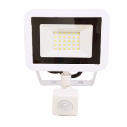 Krisane - Projecteur LED - 20W- 4000°K - Blanc - avec détecteur - Réf : KRI29762
