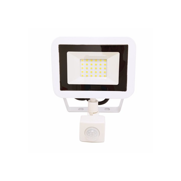 Krisane - Projecteur LED - 20W- 4000°K - Blanc - avec détecteur - Réf : KRI29762