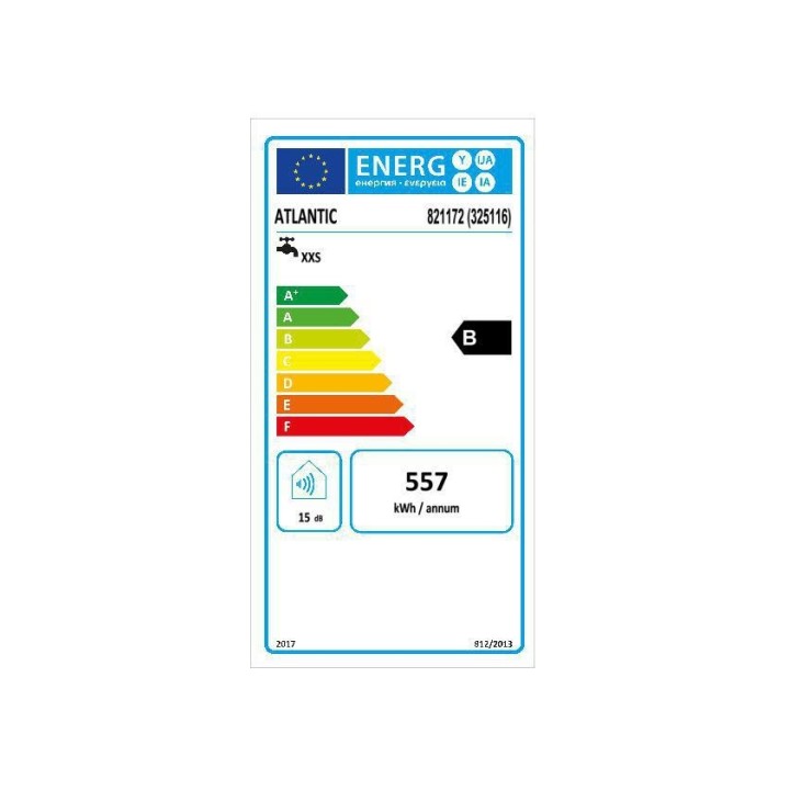 Atlantic - Chauffe-eau blindé petite capacité - Etroit sur évier - 15L - 2000W - Réf : 325116