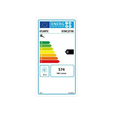 Atlantic - Chauffe eau blindé petite capacité - Etroit sur évier - 30L - 2000W - Réf : 321104
