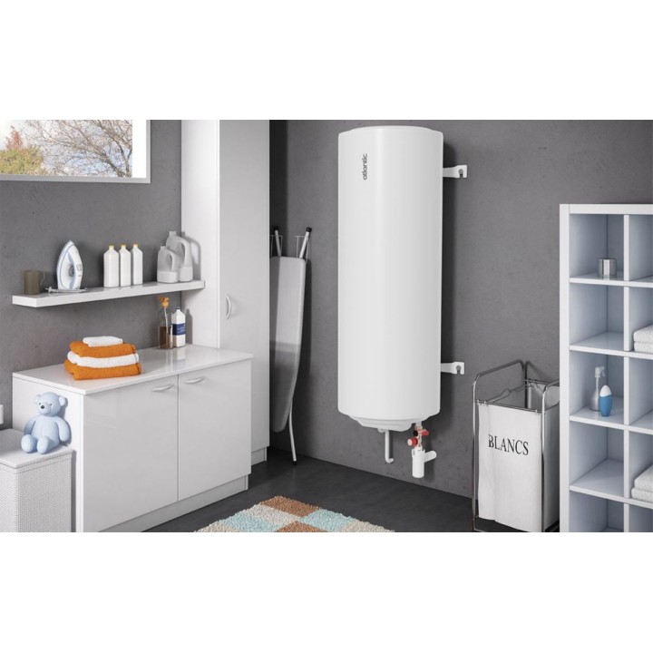 Atlantic - Chauffe-eau Stéatite Chauffeo Plus - 200 L - Vertical Mural - 2200W - Réf : 053017