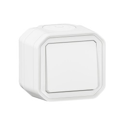 Legrand - Interrupteur ou va-et-vient étanche Plexo 10AX 250V IP55 IK08 complet saillie - blanc - Réf : 069751L