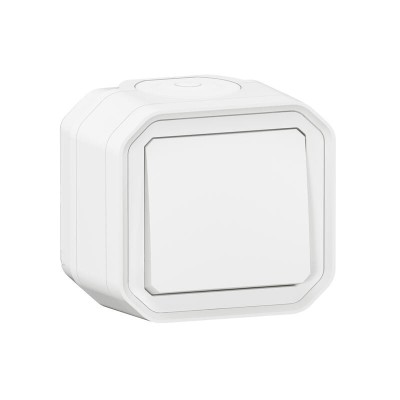 Legrand - Interrupteur ou va-et-vient étanche Plexo 10AX 250V IP55 IK08 complet saillie - blanc - Réf : 069751L