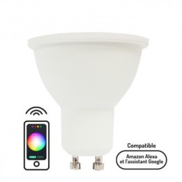 Krisane connect - ampoule LED GU10 connectée - Réf : KRI255RGBW