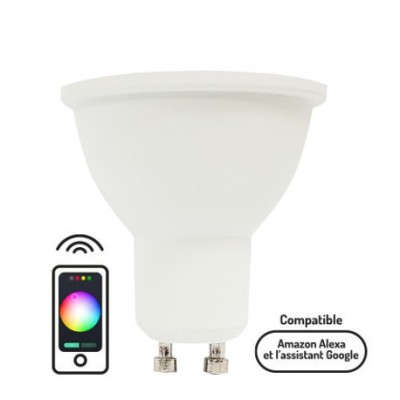 Krisane connect - ampoule LED GU10 connectée - Réf : KRI255RGBW