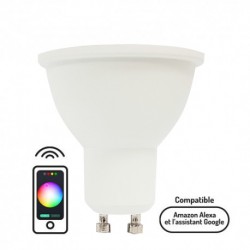 Ampoule LED GU10 78607 6W 480 Lm Blanc chaud 180/265V Miidex Lighting