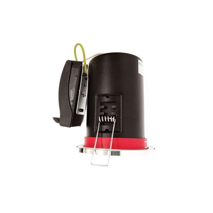Krisane - Support spot fixe - recouvrable - 1/4 de tour - avec douille GU10 - IP65 - aluminium - Réf : KRI20039