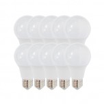 Krisane - lot de 10 ampoule LED E27 - 9W - blanc - 3000K - Réf: KRI24993(10)