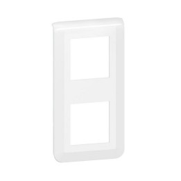 Legrand - Plaque de finition verticale Mosaic pour 2x2 modules blanc - Réf : 078822L