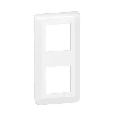 Legrand - Plaque de finition verticale Mosaic pour 2x2 modules blanc - Réf : 078822L