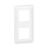 Legrand - Plaque de finition verticale Mosaic pour 2x2 modules blanc - Réf : 078822L