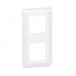Legrand - Plaque de finition verticale Mosaic pour 2x2 modules blanc - Réf : 078822L