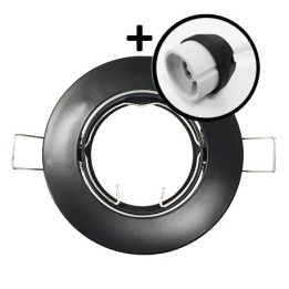 Krisane - support de spot orientable noir - Réf: KRI20042