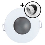 Krisane - Support spot BBC fixe - IP65 - blanc - Réf : KRI20028