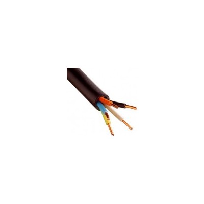 Câble U1000 R2V CU (Rigide) - 5G2.5 mm² (liseret jaune) - Couronne de 100m - Réf : 5G2.5-jaune