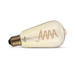 Ampoule LED à filament spirale -GOLDEN-ST64 E27 4W 2700°k | Vision-EL