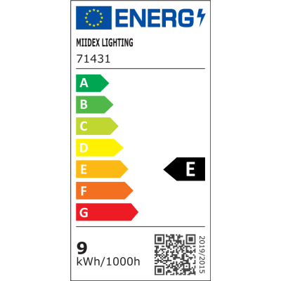 Miidex Lighting - Ampoule LED à filament - bulb E27 9W 2700°k claire - Réf : 71431