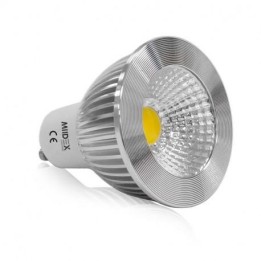 Miidex Lighting - Ampoule LED - GU10 - 5W - 3000°K - Aluminium - 75° - Réf : 100544