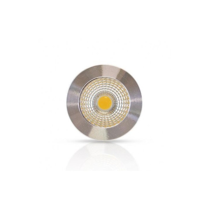 Miidex Lighting - Ampoule LED - GU10 - Spot 6W - 3000°K - Aluminium - 75° - Réf : 100544