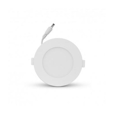 Miidex Lighting - Plafonnier LED Ø128 6W 3000°k pc blanc - Réf : 77490