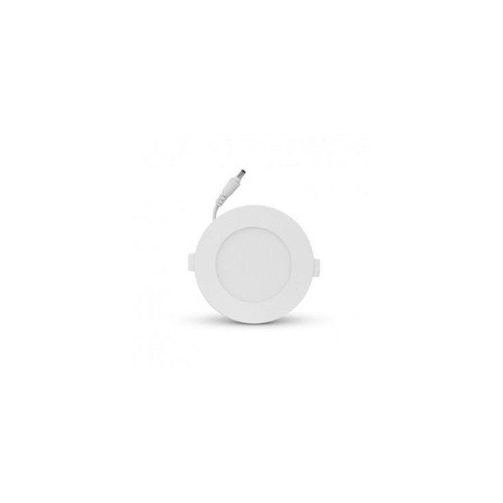 Miidex Lighting - Plafonnier LED Ø128 6W 3000°k pc blanc - Réf : 77490