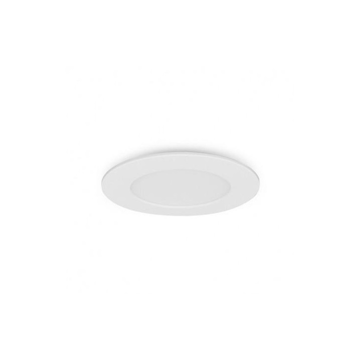 Miidex Lighting - Plafonnier LED Ø128 6W 3000°k pc blanc - Réf : 77490