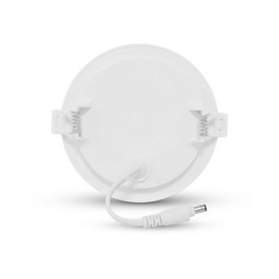 Miidex Lighting - Plafonnier LED Ø128 6W 3000°k pc blanc - Réf : 77490