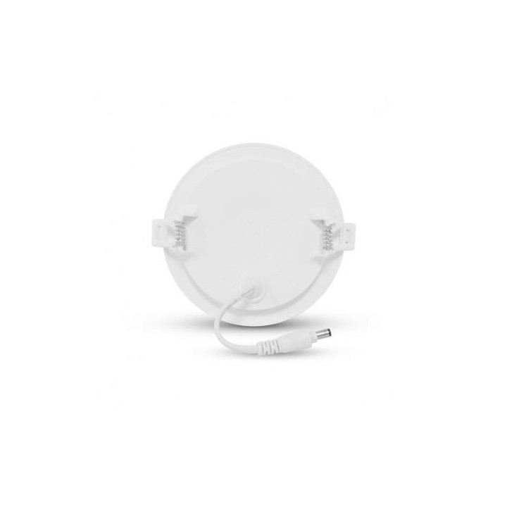 Miidex Lighting - Plafonnier LED Ø128 6W 3000°k pc blanc - Réf : 77490