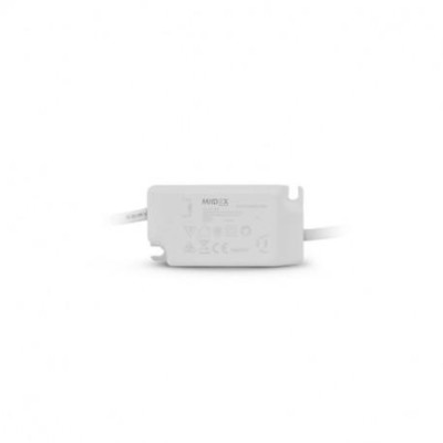 Miidex Lighting - Plafonnier LED Ø128 6W 3000°k pc blanc - Réf : 77490