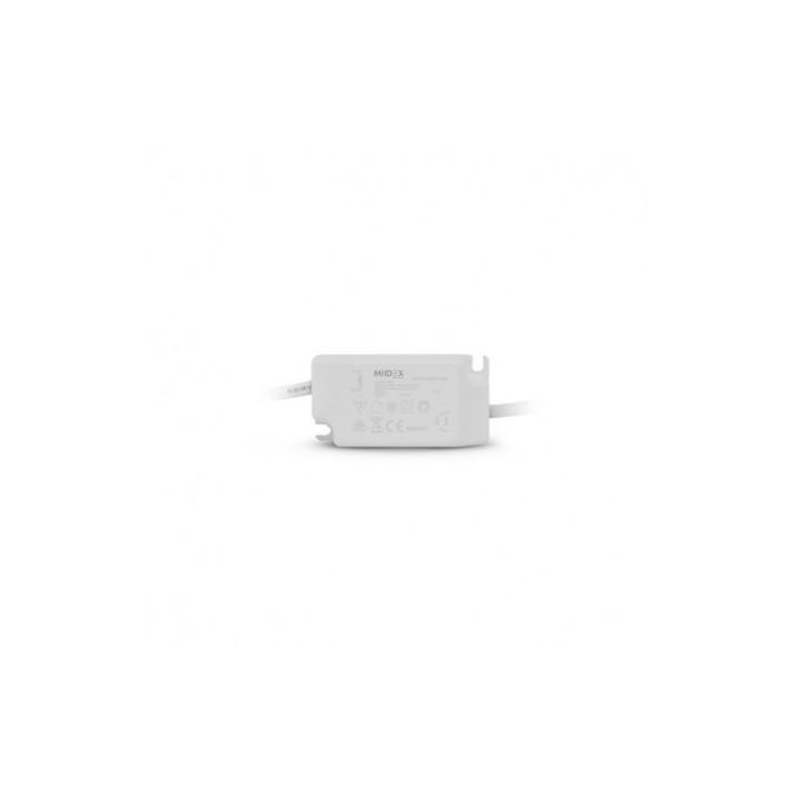 Miidex Lighting - Plafonnier LED Ø128 6W 3000°k pc blanc - Réf : 77490