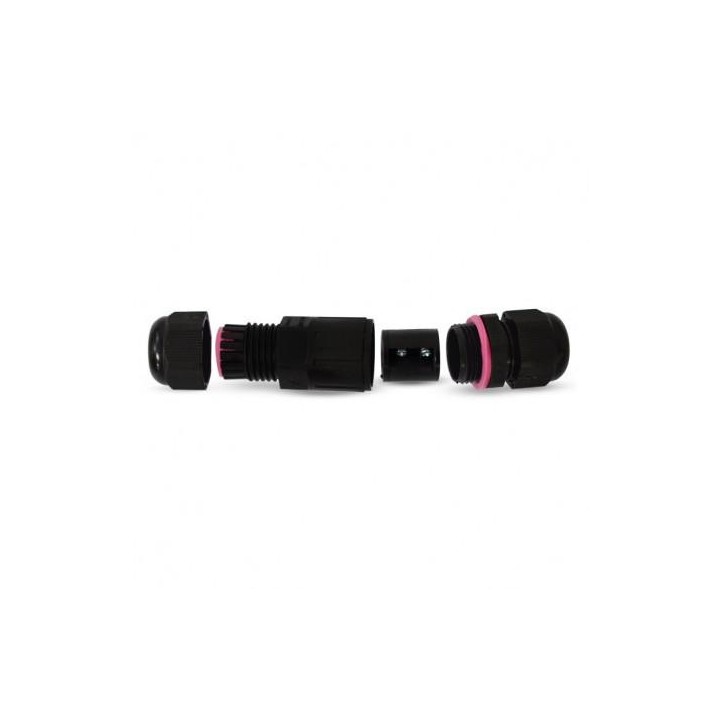 Miidex Lighting - Connecteur Étanche IP68 250V Noir 3 Fils - Réf : 7210