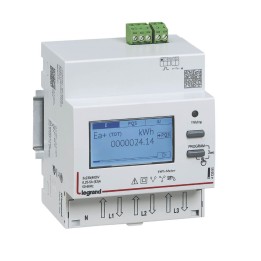 Legrand - Compteur modulaire triphasé EMDX³ MID raccordement direct 63A - 4 modules - Réf : 412092