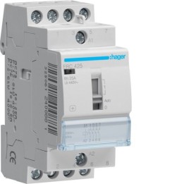Hager -  Contacteur à commande manuelle 25A 4F 230V - Réf : ERC425