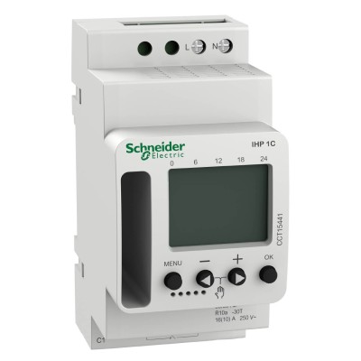 Schneider - Acti9 IHP - interrupteur horaire programmable - 1 canal - Réf : CCT15441