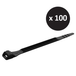 Legrand - 100 Colliers Colson noirs protégés ultraviolets à  denture extérieure 9 x123mm - Réf : 031910