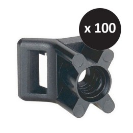 Legrand - 100 Embase noires protégées ultraviolets à  visser fixable par cheville - Réf : 031950