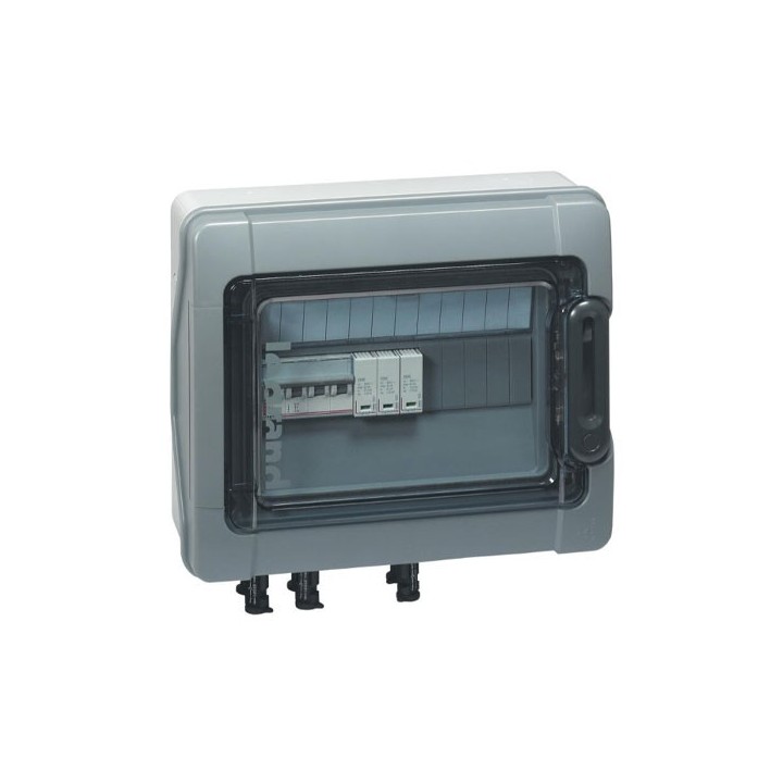 Legrand - Coffret Plexo³ - IP65 - précâblé 3kWc - 600 V - photovoltaïque - Réf : 414003
