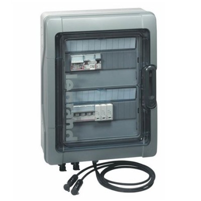 Legrand - Coffret Plexo³ - IP65 - précâblé 3kWc DC + AC - photovoltaïque - Réf : 414001