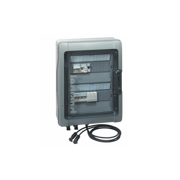 Legrand - Coffret Plexo³ - IP65 - précâblé 3kWc DC + AC - photovoltaïque - Réf : 414001