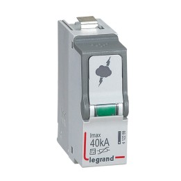 Legrand - Cassette de remplacement pour parafoudre basse tension type T2 Imax 40ka - Réf : 412299