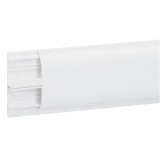 Legrand - Plinthe DLPlus 80x20mm 2 compartiments 1 couvercle longueur 2m - blanc - blanc - Réf : 030069
