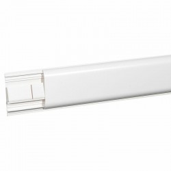Legrand - Plinthe DLPlus 120x20mm 2 compartiments 1 couvercle longueur 2m - blanc - Réf : 030089