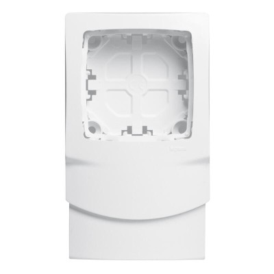 Legrand - Cadre Appareillage saillie 1 poste pose le long des moulures DLPlus épaisseur 20mm - blanc - Réf : 031408