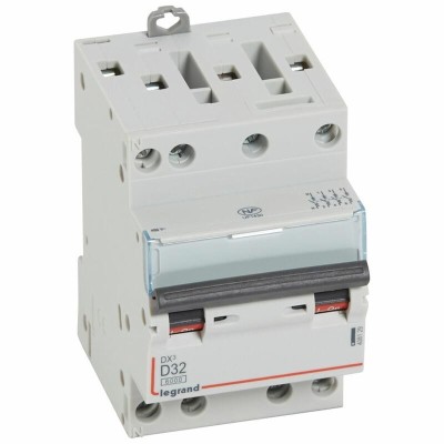 Legrand - Disjoncteur DX³6000 10kA arrivée haute et départ bas à vis 4P 400~ - 32A - courbe D - Réf : 408129