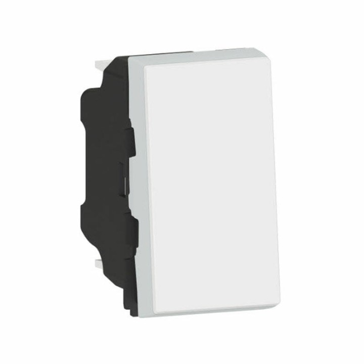 Legrand Mosaic - Poussoir témoin (non fourni) 6A 250V~ Mosaic 1 module - blanc - Réf: 077033L